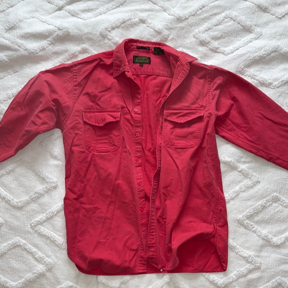 Eddie Bauer bottom up size large little fade to red